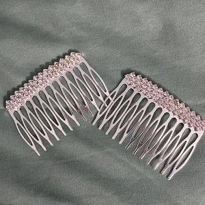 silver hair barrette